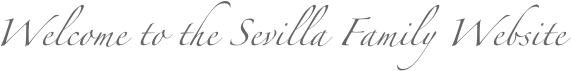 Welcome to the Sevilla Family Website